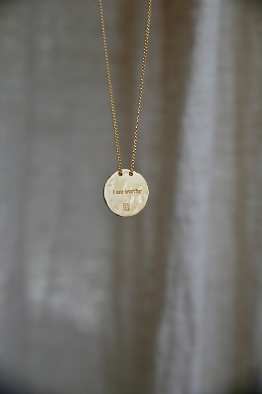Ketting I am worthy Goud