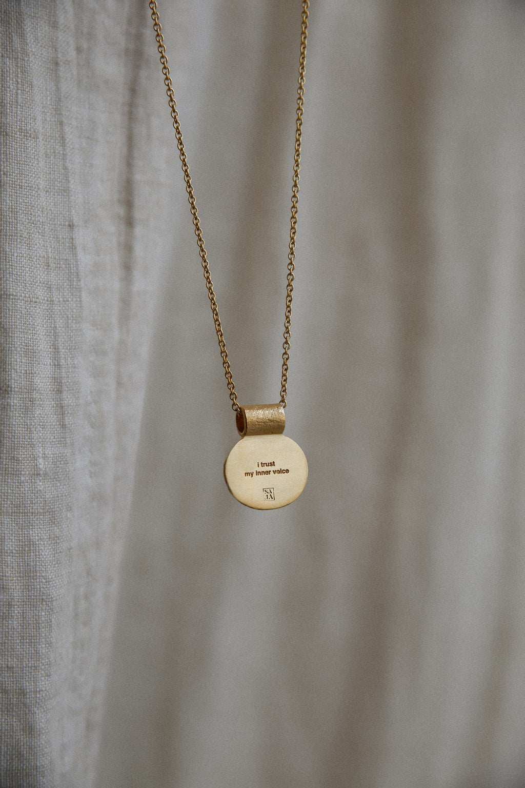 Ketting I trust my inner voice Goud