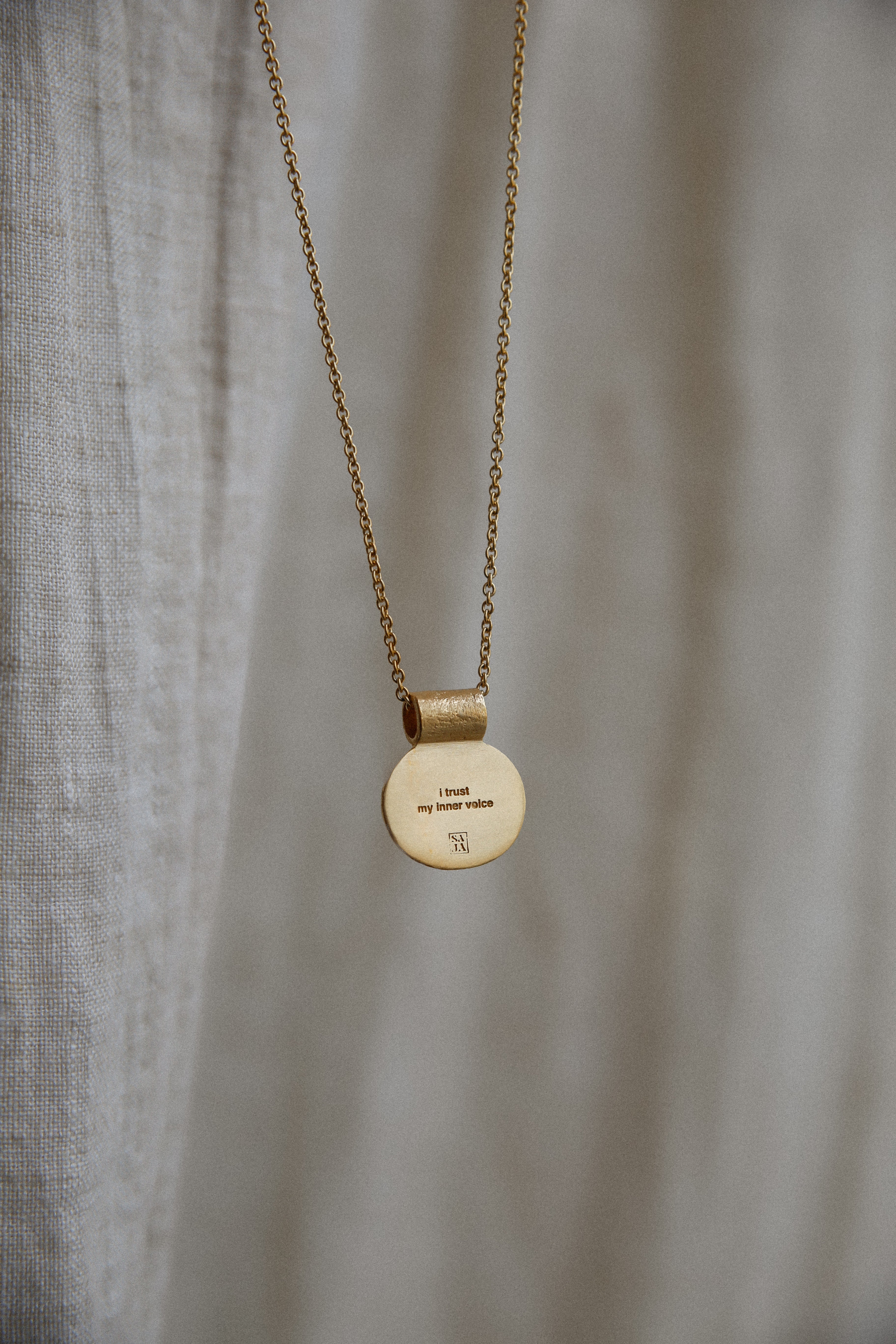 Ketting I trust my inner voice Goud